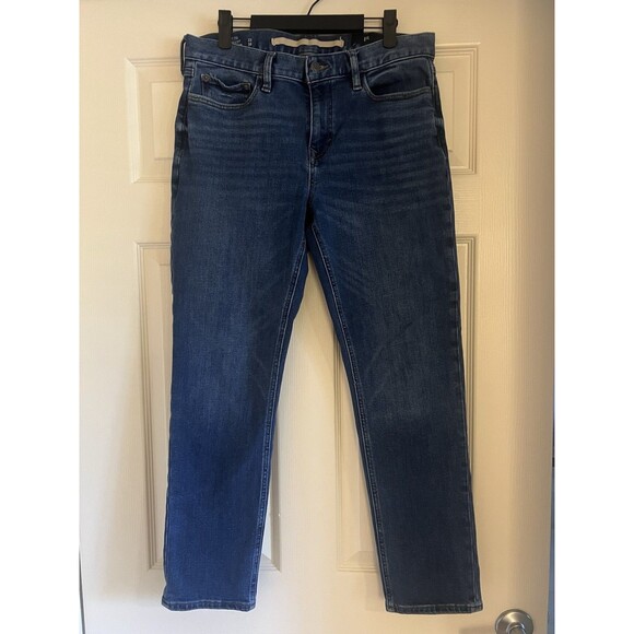 Banana Republic Slim Fit Jeans Men's Size 33 X 30 Classic Blue Jean Wash Stretch - Picture 1 of 5